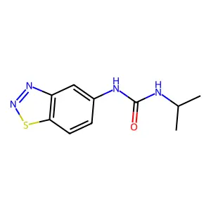 N-(1,2,3-benzothiadiazol-5-yl)-N'-isopropylurea structure