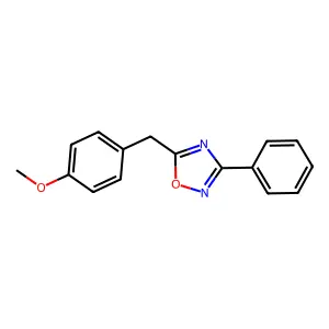 5-(4-Methoxybenzyl)-3-phenyl-1,2,4-oxadiazole structure