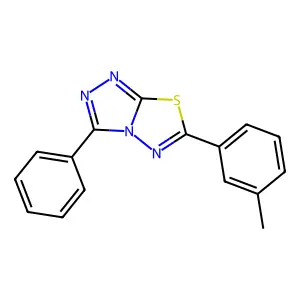 6-(3-Methylphenyl)-3-phenyl[1,2,4]triazolo[3,4-b][1,3,4]thiadiazole structure