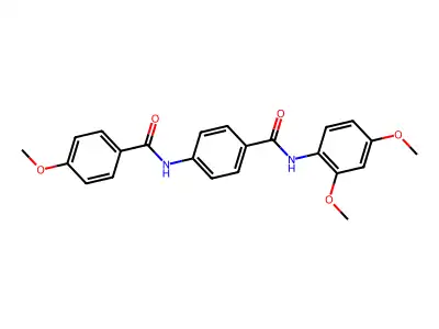 N-(2,4-dimethoxyphenyl)-4-[(4-methoxybenzoyl)amino]benzamide structure