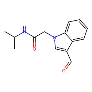 2-(3-Formyl-indol-1-yl)-N-isopropyl-acetamide structure