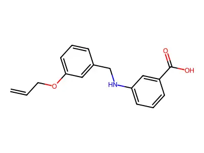 3-[(3-Prop-2-enoxyphenyl)methylamino]benzoic acid structure