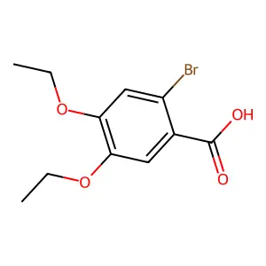 2-Bromo-4,5-diethoxybenzoic acid structure