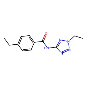 4-ethyl-N-(2-ethyl-2H-tetrazol-5-yl)benzamide structure