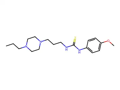 1-(4-Methoxyphenyl)-3-[3-(4-propylpiperazin-1-yl)propyl]thiourea structure