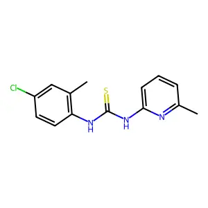 1-(4-Chloro-2-methylphenyl)-3-(6-methylpyridin-2-yl)thiourea structure