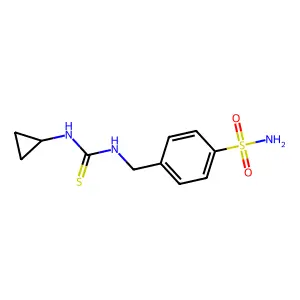 4-{[(Cyclopropylcarbamothioyl)amino]methyl}benzenesulfonamide structure