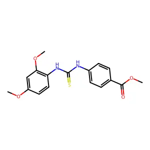 Methyl 4-{[(2,4-dimethoxyphenyl)carbamothioyl]amino}benzoate structure