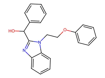 [1-(2-Phenoxyethyl)benzimidazol-2-yl]-phenylmethanol structure