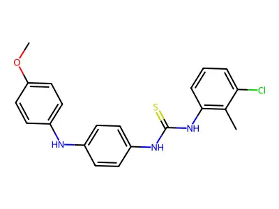 1-(3-Chloro-2-methylphenyl)-3-[4-(4-methoxyanilino)phenyl]thiourea structure