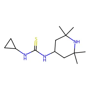 1-Cyclopropyl-3-(2,2,6,6-tetramethylpiperidin-4-yl)thiourea structure