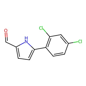 5-(2,4-dichlorophenyl)-1H-pyrrole-2-carbaldehyde structure