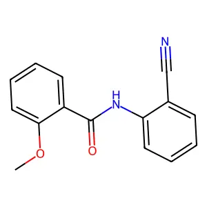 N-(2-cyanophenyl)-2-methoxybenzamide structure
