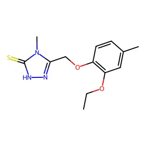 5-(2-Ethoxy-4-methyl-phenoxymethyl)-4-methyl-4H-[1,2,4]triazole-3-thiol structure