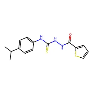 1-(4-Propan-2-ylphenyl)-3-(thiophene-2-carbonylamino)thiourea structure