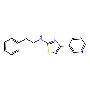 Phenethyl-(4-pyridin-3-yl-thiazol-2-yl)-amine structure