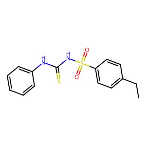 4-ethyl-N-(phenylcarbamothioyl)benzenesulfonamide structure