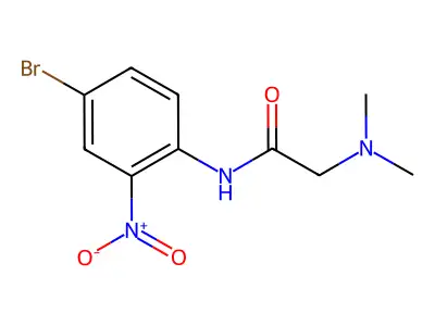 N-(4-bromo-2-nitrophenyl)-2-(dimethylamino)acetamide structure