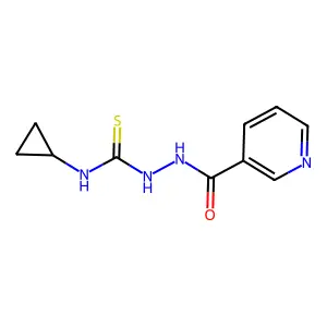 1-Cyclopropyl-3-(pyridine-3-carbonylamino)thiourea structure