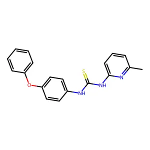 1-(6-Methylpyridin-2-yl)-3-(4-phenoxyphenyl)thiourea structure