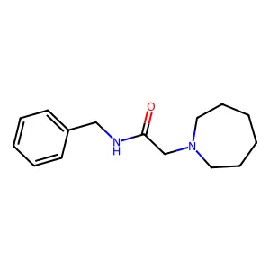 2-(azepan-1-yl)-N-benzylacetamide structure