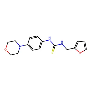 1-(Furan-2-ylmethyl)-3-(4-morpholin-4-ylphenyl)thiourea structure