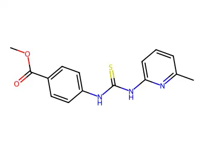 Methyl 4-{[(6-methylpyridin-2-yl)carbamothioyl]amino}benzoate structure