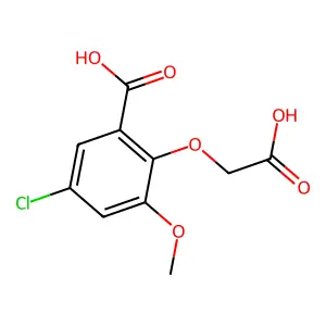 2-(Carboxymethoxy)-5-chloro-3-methoxybenzoic acid structure