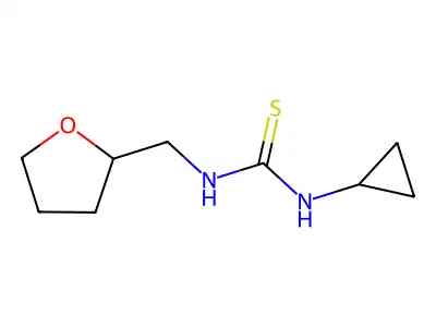 1-Cyclopropyl-3-(oxolan-2-ylmethyl)thiourea structure