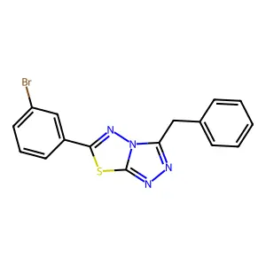 3-Benzyl-6-(3-bromophenyl)[1,2,4]triazolo[3,4-b][1,3,4]thiadiazole structure