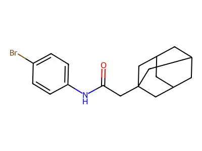 2-(adamantan-1-yl)-N-(4-bromophenyl)acetamide structure