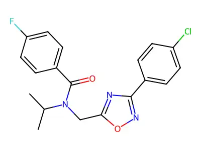 C19H17ClFN3O2 structure