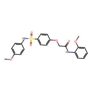 N-(2-Methoxyphenyl)-2-[4-[[(4-methoxyphenyl)amino]sulfonyl]phenoxy]acetamide structure