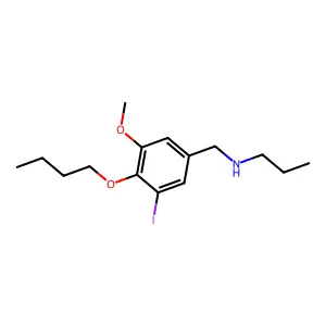 N-(4-butoxy-3-iodo-5-methoxybenzyl)-N-propylamine structure