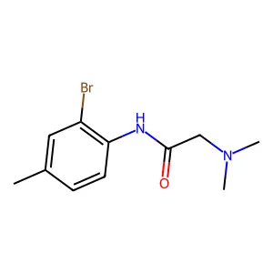 N-(2-bromo-4-methylphenyl)-2-(dimethylamino)acetamide structure