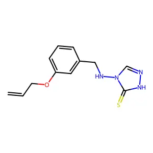 4-(3-Allyloxy-benzylamino)-4H-[1,2,4]triazole-3-thiol structure