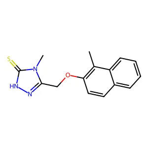 4-Methyl-5-(1-methyl-naphthalen-2-yloxymethyl)-4H-[1,2,4]triazole-3-thiol structure