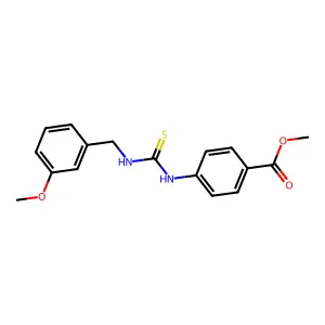 Methyl 4-{[(3-methoxybenzyl)carbamothioyl]amino}benzoate structure