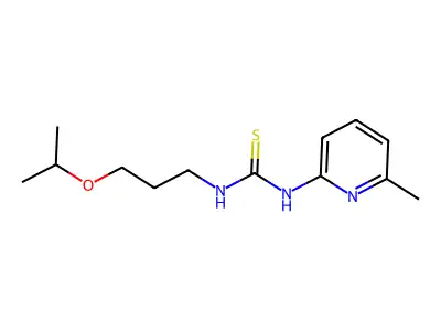 1-(6-Methylpyridin-2-yl)-3-(3-propan-2-yloxypropyl)thiourea structure