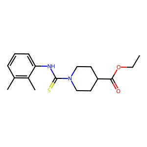 Ethyl 1-[(2,3-dimethylphenyl)carbamothioyl]piperidine-4-carboxylate structure