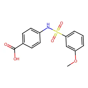 4-[(3-methoxyphenyl)sulfonylamino]benzoic Acid structure
