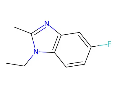 1-Ethyl-5-fluoro-2-methylbenzimidazole structure