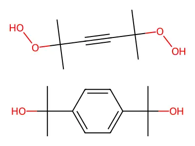2,5-Dihydroperoxy-2,5-dimethylhex-3-yne structure