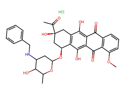 N-Benzyldaunomycin HCl structure