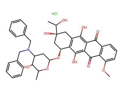 C41H43NO10.ClH structure