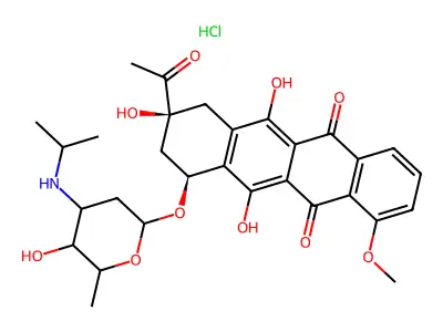 N-Isopropyldaunorubicin hydrochloride structure