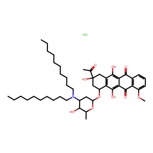 N,N-Didecyldaunorubicin hydrochloride structure