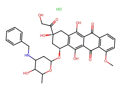 N-Benzyladriamycin hydrochloride structure