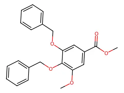 Methyl 3-methoxy-4,5-bis(phenylmethoxy)benzoate structure