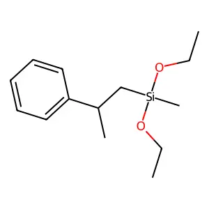Silane, diethoxymethyl(2-phenylpropyl)- structure
